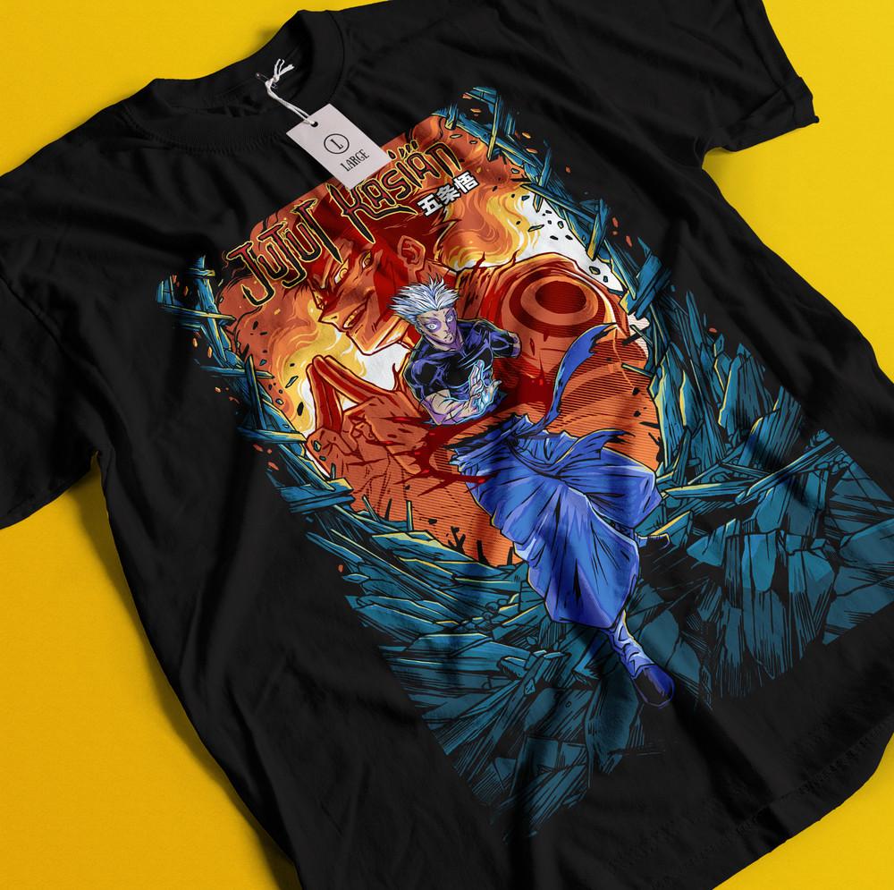 

Gojo Satoru T-Shirt Sukuna Shirt Jujutsu Kaisen Tshirt Toji Tee Nanami Yuta Maki S