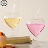 Heart Love Shaped Glass Mug Couple Cups Bird And Various Cocktail Glass Cup Tea Beer Mugs Milk Coffee Cup Gift Drinkware Verres