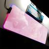 Mouse Pad Xxl Kawaii Mouse Mats Computer Pink Rgb Gamer Girl Backlit Mat Gaming Accessories Deskmat Mousepad Cute Desktop Mat