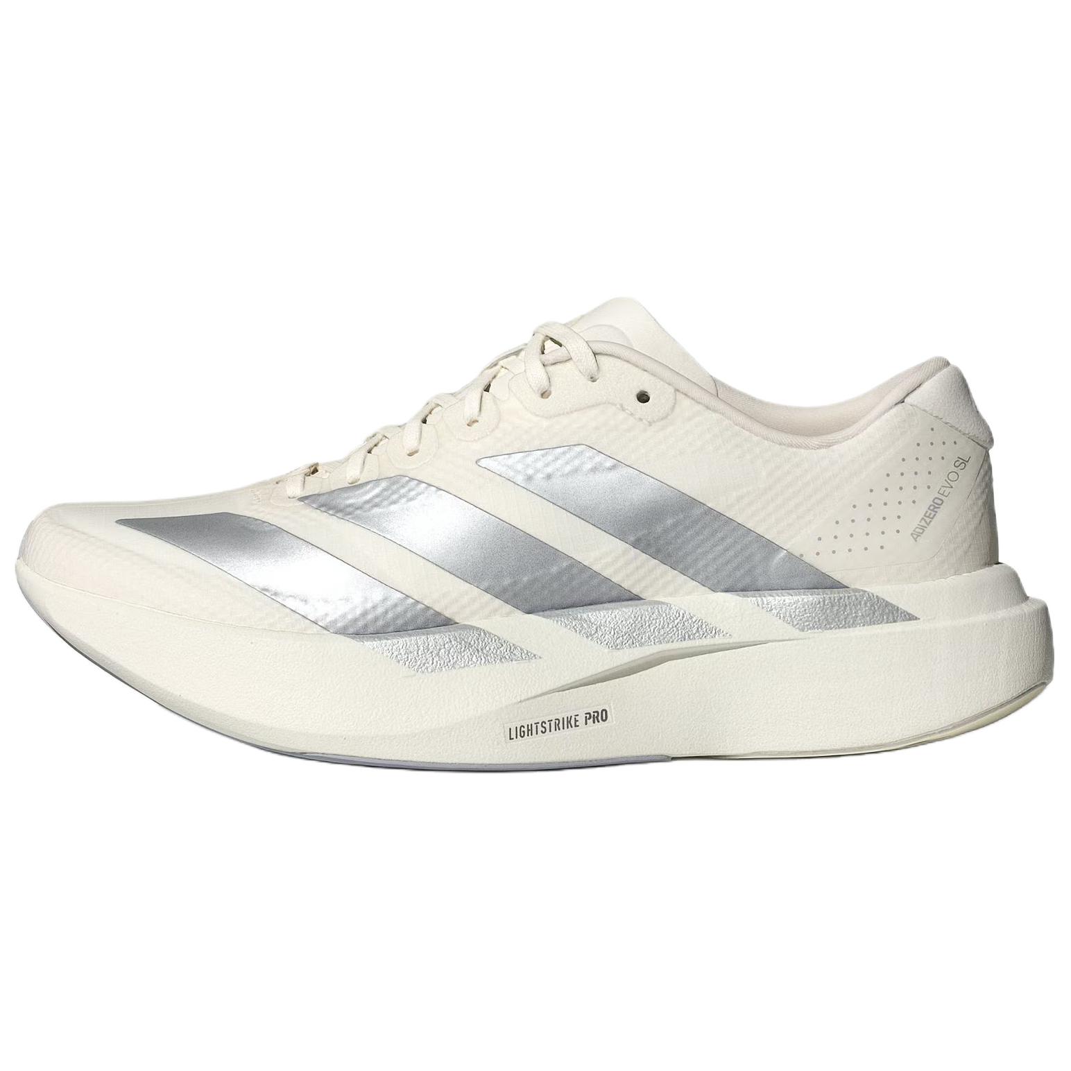 

Adidas Adizero Evo Sl Беговые кроссовки Удобные Нескользящие Прочные Упругие Женская кроссовка Ярко-Белый Светло-Серебристый KI6928 38⅔