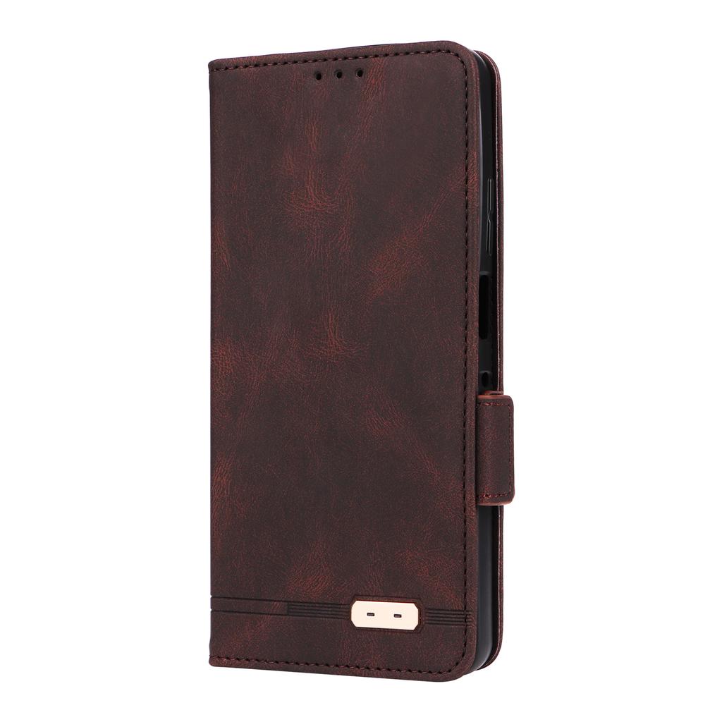 For Motorola Moto G56 5G Deksel Lommebok i Skinn Flip Telefondeksel med Maskinvaredekor