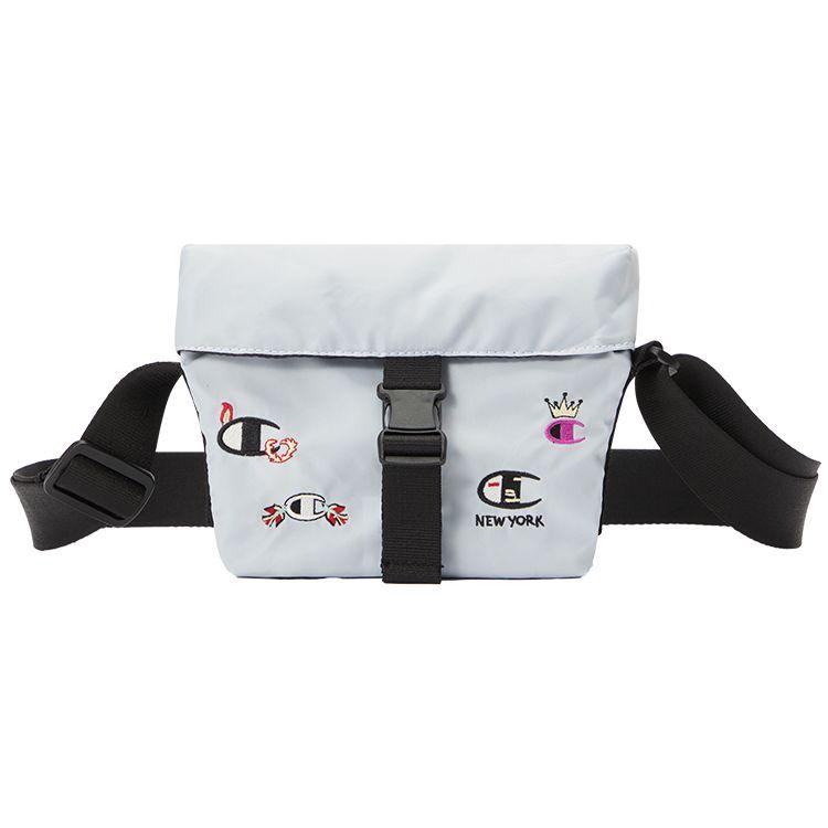 

Champion Rochester Sports Trend Casual Fun Pattern Embroidered Logo European Version Fabric Crossbody Bag Unisex Bags Gray-Blue Black EW-VBG04 Black