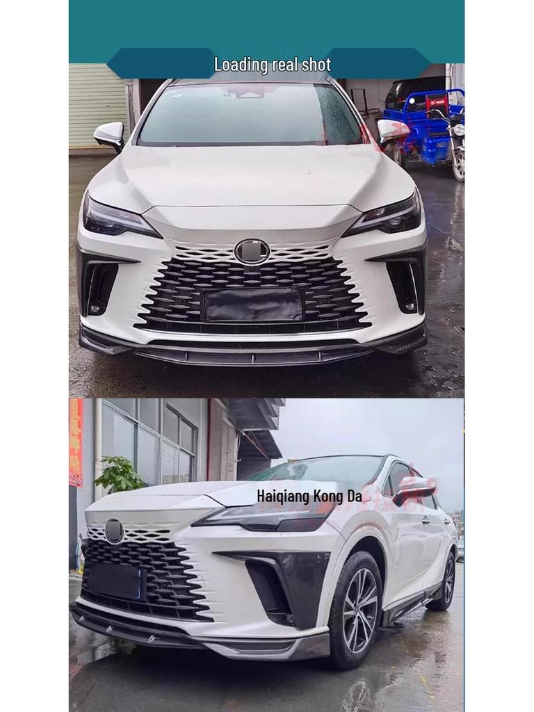 TRD Carbon Fiber Kit: Front Lip, Rear Lip, Side Skirts, Roof Spoiler for 2023 Lexus RX350h, 500h, 450h