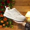 Autumn and Winter Women's Shoes, Women's Sneakers, White Sneakers, Low-top Round-toe Lace-up Casual Shoes