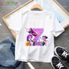 Toddler Girl Clothes Huntrx Mira Rumi Zoey Letter A-Z Cartoon Tee Shirt Funny Gift Fans Harajuku Cool Kids T-shirts Summer Tops