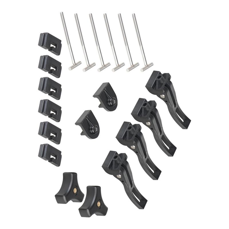 For Tri-Fold Tonneau Cover PARTS-FEH Truck Cargo Cover Fixing Kit Front Clamp Tri-Fold Tonneau Cover Universal Replacement Parts