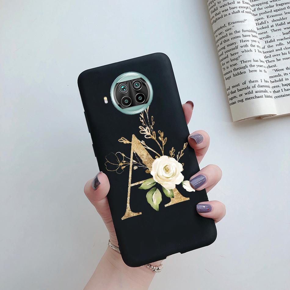 For Xiaomi Mi 10T Lite 5G Back Cover Flower Alphabet Letter Candy Soft Phone Case For Xiomi Mi10t Lite Mi 10 T Lite 10tlite Case