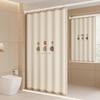 LIEI Waterproof Mildewproof Shower Curtain Set
