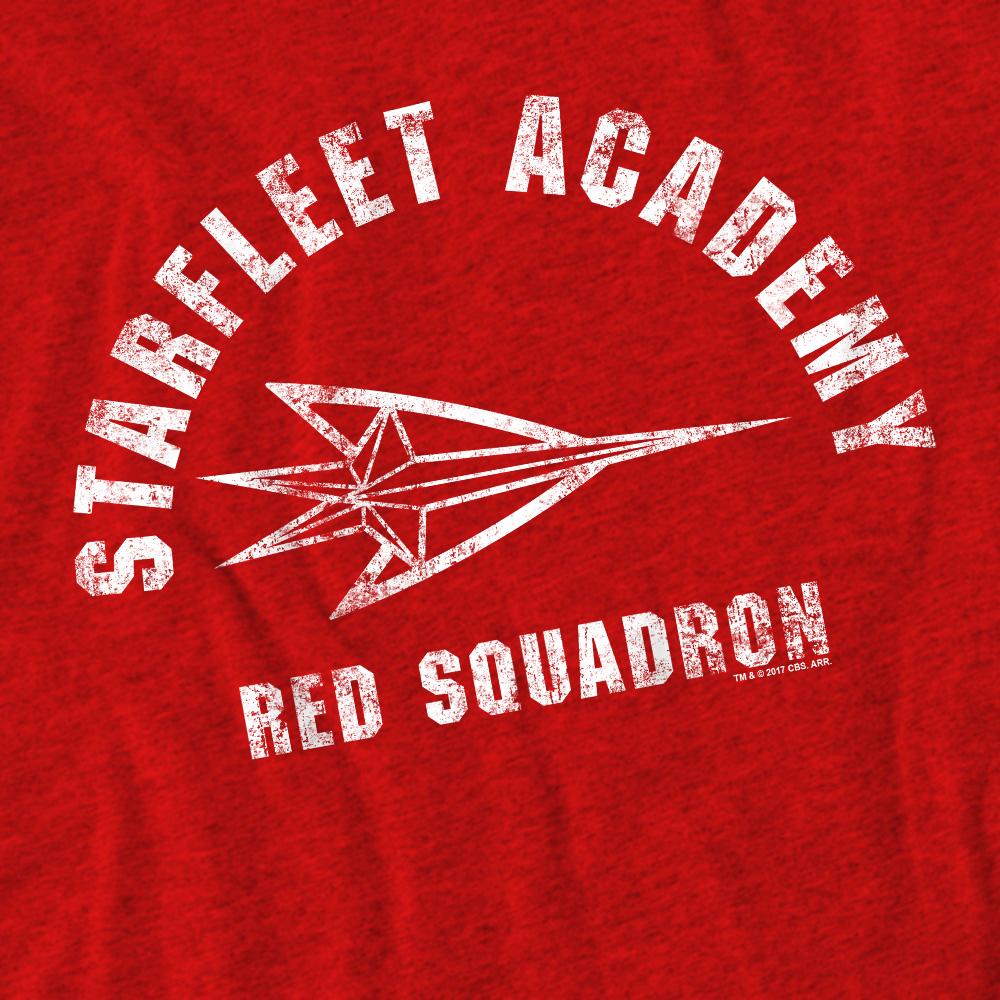 STAR TREK Unisex Adult Red Squadron T-Shirt