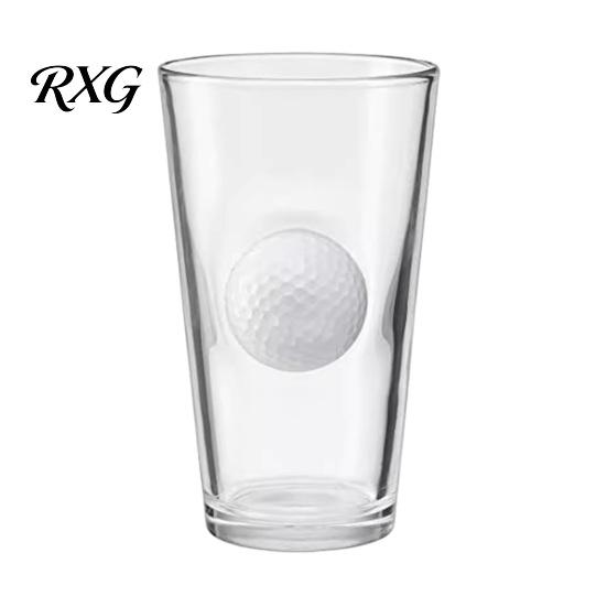 Versatile Home Drinkware Wine Glass, Golf/Football/Tennis/Rugby/Baseball/Billiards/Basketball Shape, Creative Transparent Stadium Cup for Sports Fans