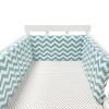 Soft Pure Cotton Removable and Washable Baby Crib Bumper, Anti-Collision, One-Piece Design