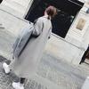 Women's Autumn Winter Loose Casual Woolen Coats Office Lady Korean Version Large Size Trendy Warm Long Windbreaker