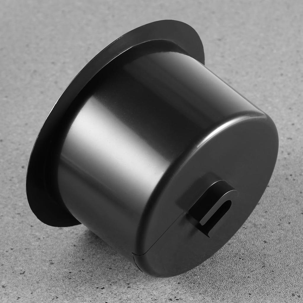 DOITOOL 2PCS Plastic Cup Holder Inserts for Car Replacement Drop in Cup Holder for Boat, Truck, Car, Sofa, Recliner, Poker Table (Black, 11x11x7cm)