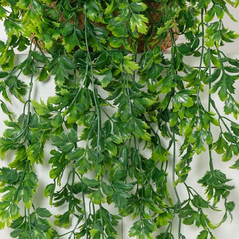Artificial Ivy Hanging Vine Plastic Plants Grass Leaves for Home Indoor Outdoor Garden Door Wall Wedding Party DIY Decoration