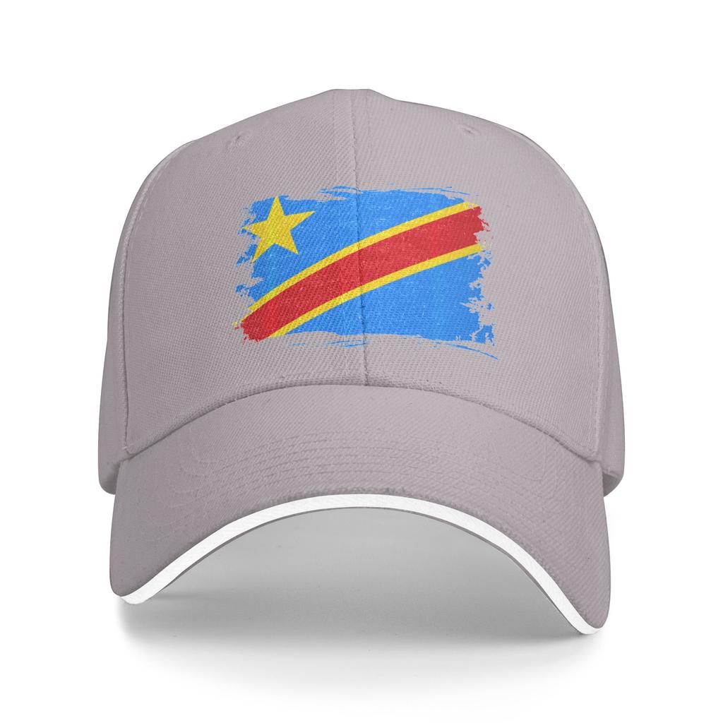 Congo Flag Republic of Congo DRC Vintage Congolese Flag PerforUnisexce Casual Baseball Cap Snapback Cap Unisex Funny Baseball Caps