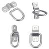 1-10Pcs D Rings with Screws Tie Down Anchors Ring Pull Hooks Iron Lashing Ring Fastener For Car Boat Cargo Trailer Vehicles RV