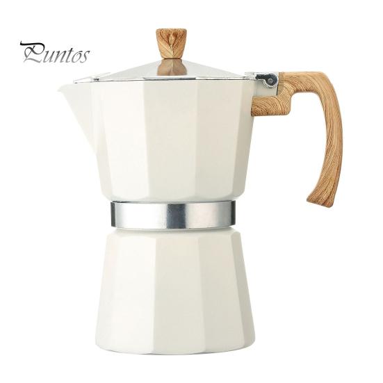 Ekspres do kawy Moka Pot Espresso Łatwy w czyszczeniu Ekspres do kawy na kuchenkę Aluminiowy włoski design Kubański ekspres do kawy o bogatym smaku