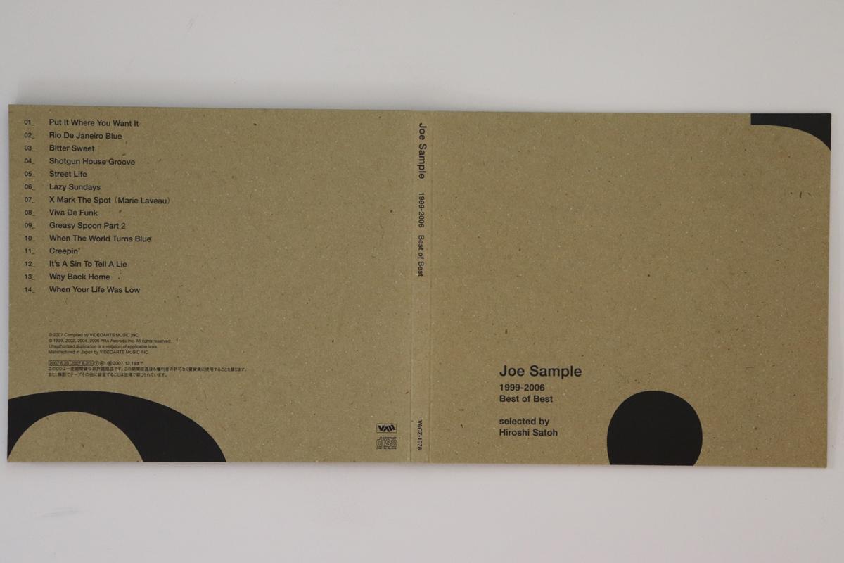 

CD JOE SAMPLE 19992006 Best Of Best VACZ1078 VIDEOARTS MUSI 2008 Japan Jazz Used