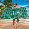 Fußballverein Wappen Aufgedrucktes Mikrofaser Strandtuch, Weich Und Saugfähig, Schnelltrocknend, Ideal für Sommerreisen, Strand-Essential, Schwimmbad