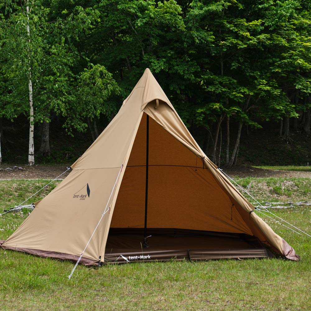Tenmaku Design Circus Dimensiune Completă Folie de Sol Tip Cadă 15cm Înălțare Cort Monopalon Solo Duo Camping Familie Stil Tatami Regular (Element opțional)