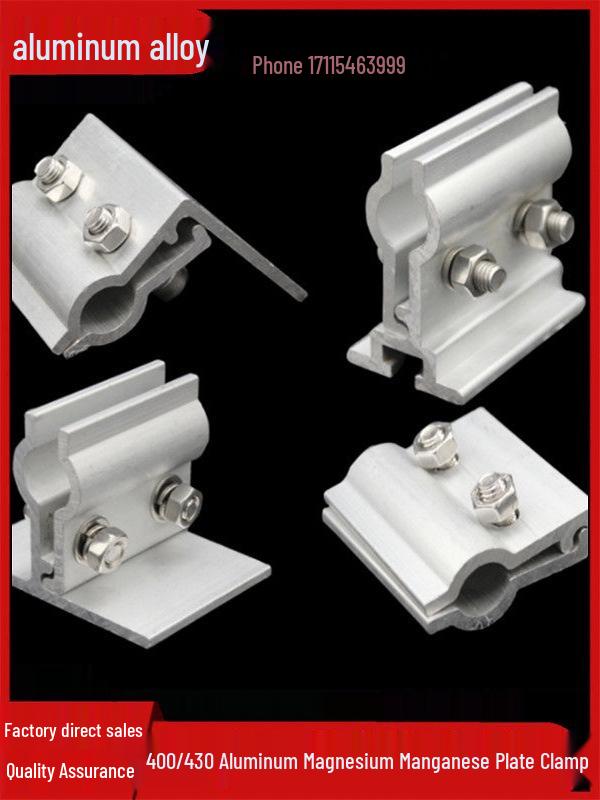 Windproof Aluminum Alloy Photovoltaic Clamp for 760/820 Standing Seam Roofs Support