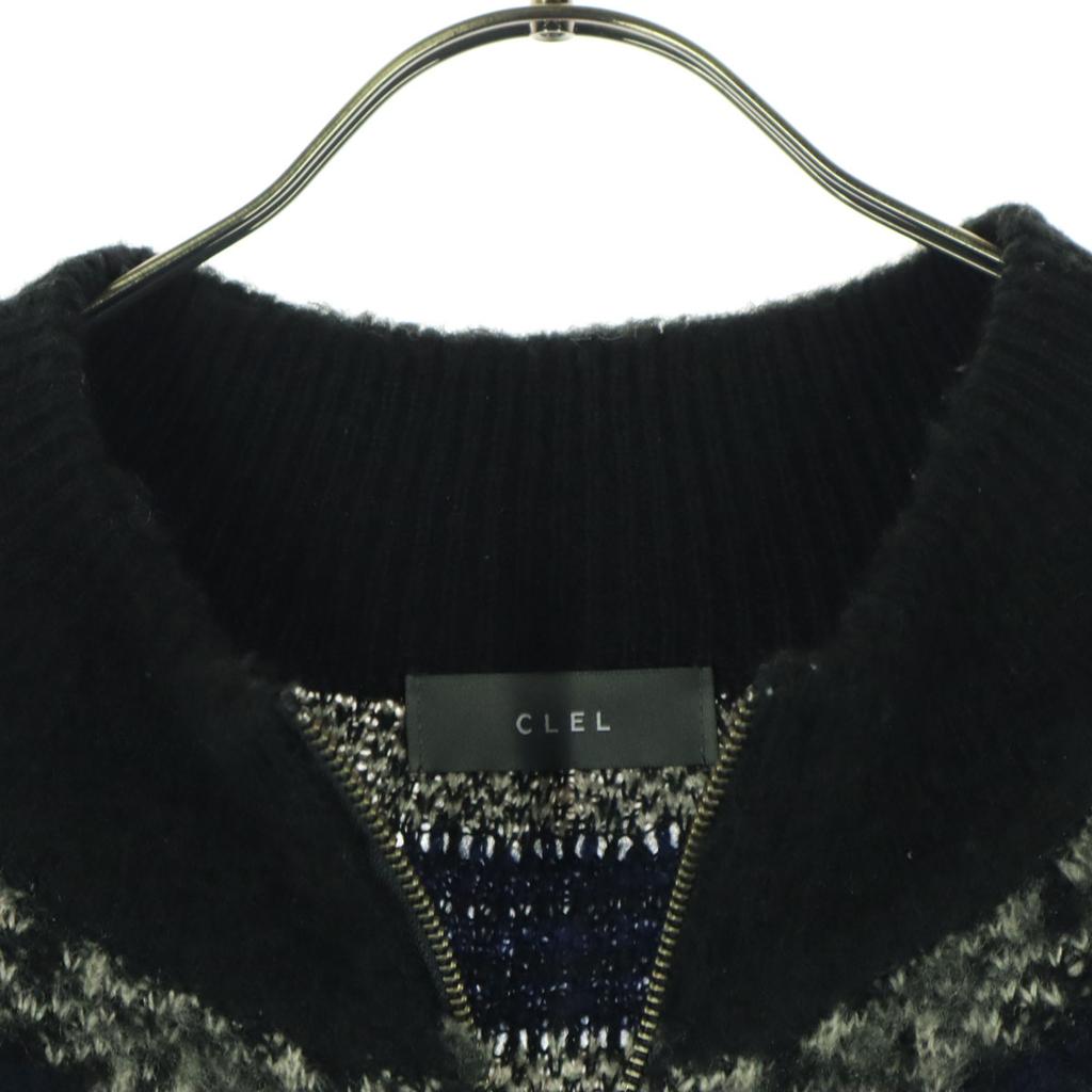 CLEL Overall handle Long sleeve Shaggy Knit jacket S Black series Men's Used