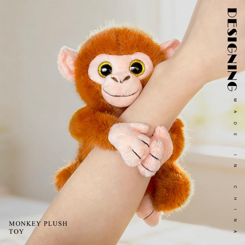 27CM Cute Kawaii Monkey Plush Soft Comfort Stuffed Dolls Decor Pillow Cartoon Animals Golden Monkey Doll Christmas Gifts