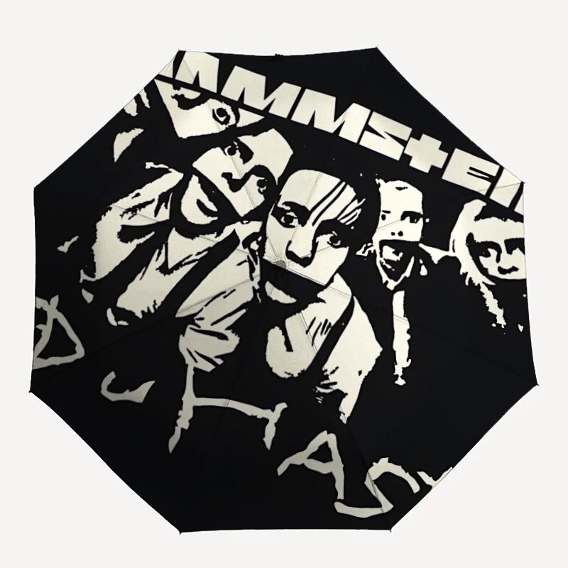 

1pc Rammstein Automatic Opening/closing Umbrella, Foldable Sunshade, Perfect Gift for Friends, Durable Plastic Handle y250808103