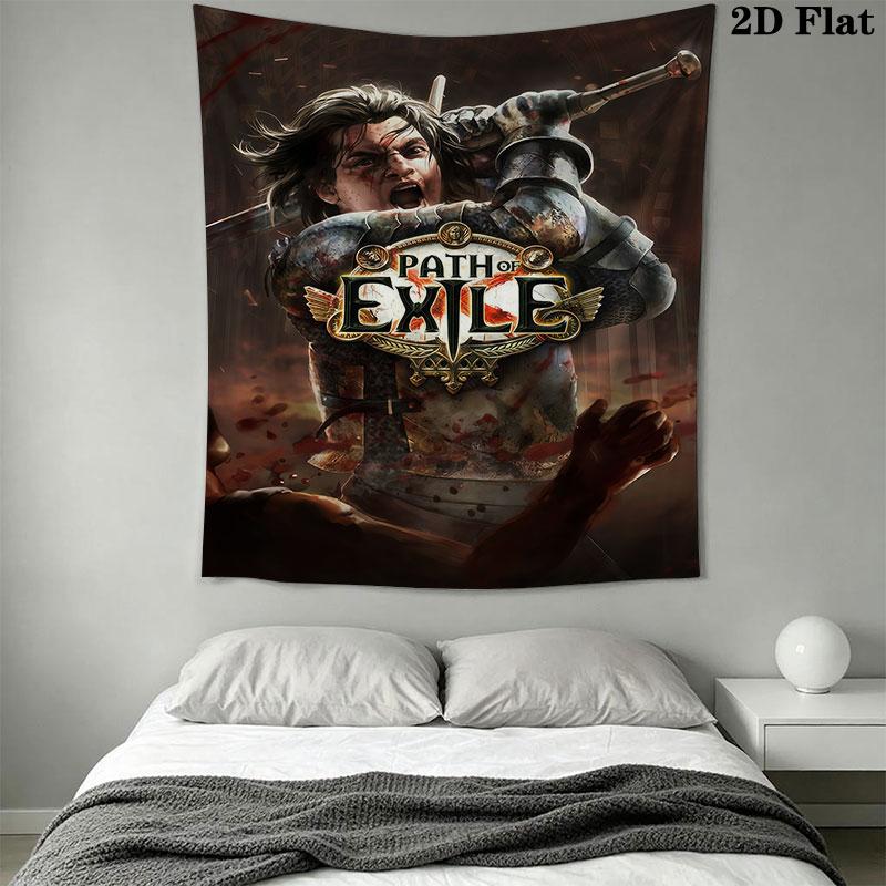 Path of Exile 2 Wall Hanging Printed Fabric Blanket Decorative Tapestries for Bedroom Living Room Home Decor