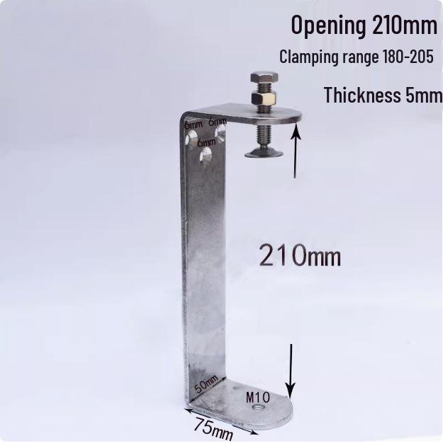 C304 Tiger Claw U-Shaped Stainless Steel Pipe Clamp