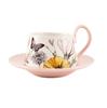 Set di Tazza da Caffè e Sottotazza in Ceramica Retro di Alta Gamma con Scatola Regalo per il Tè del Pomeriggio