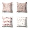 Polyester Pillow Case Automobile Decoration Home Printed Pillow Case Waist Cushion Cover Car Cushion Head Cushion Cover
