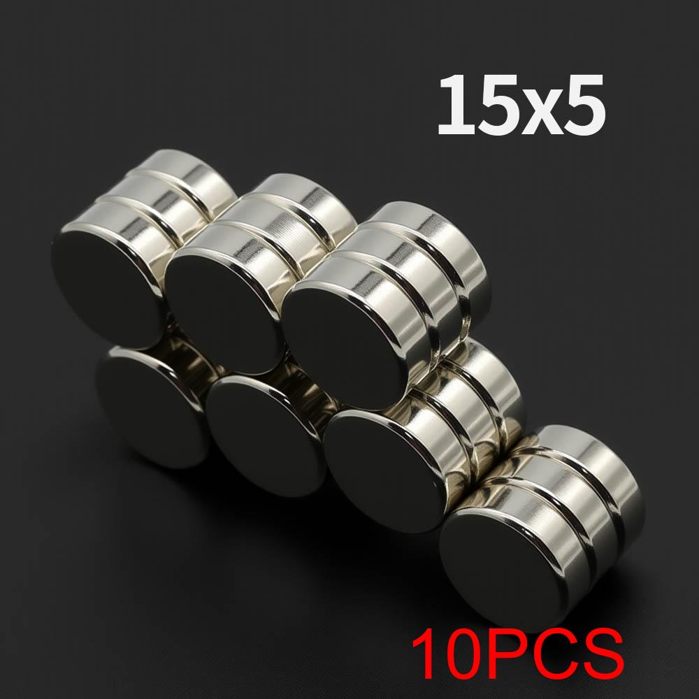 15x5mm Powerful Neodymium Magnet N35 NdfeB Permanent Magnetic imanes Round Super Strong Fridge Magnets DIY