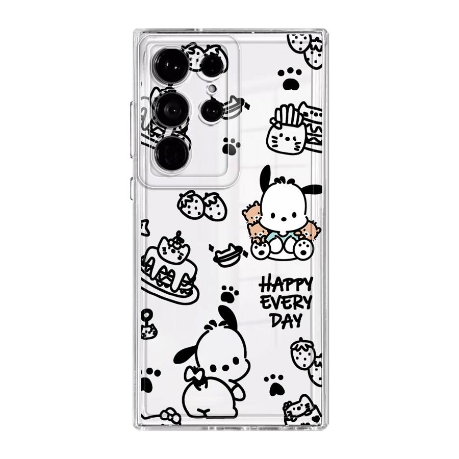 Sanrio Pochacco Case for Samsung Galaxy S26 S23 Ultra S22 FE Note 20 Ultra 10 S20 Plus S24 S21 S25 Edge Phone Cover