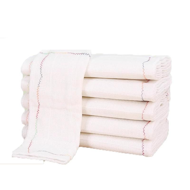 Thickened Pure Cotton Dishwashing Cloth: Rainbow, Oil-Repellent, Absorbent, Lint-Free Scouring Pad.