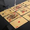 Gold Foil Playing Card Poker Game Plastic Magic Waterproof Deck Of Card Gift Collection Party Gambling Board Game Souvenir Water