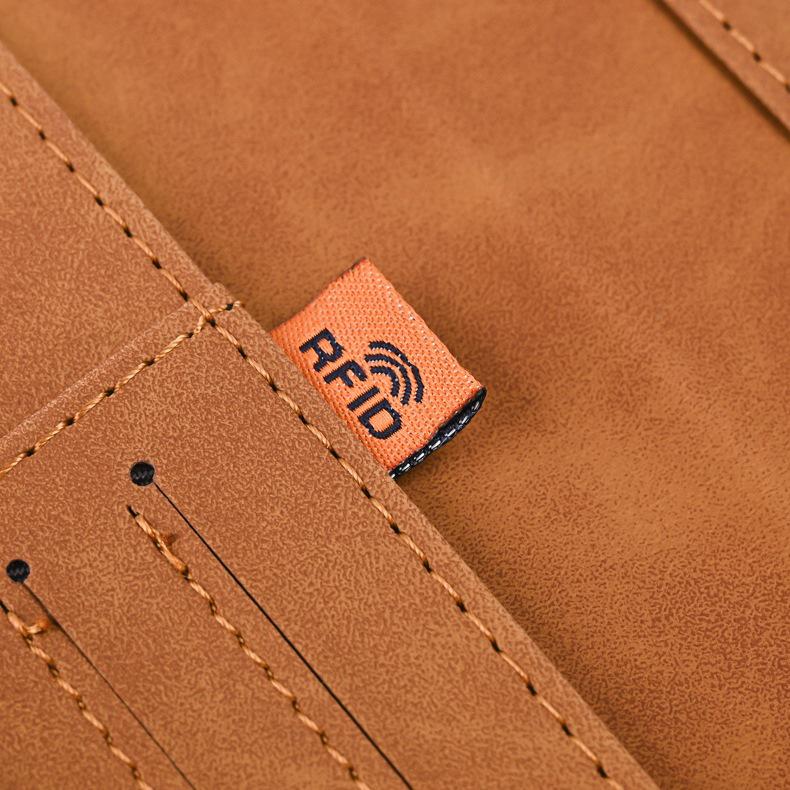 2024 Anti-Magnetic RFID Color-Changing PU Passport & Ticket Holder Wallet