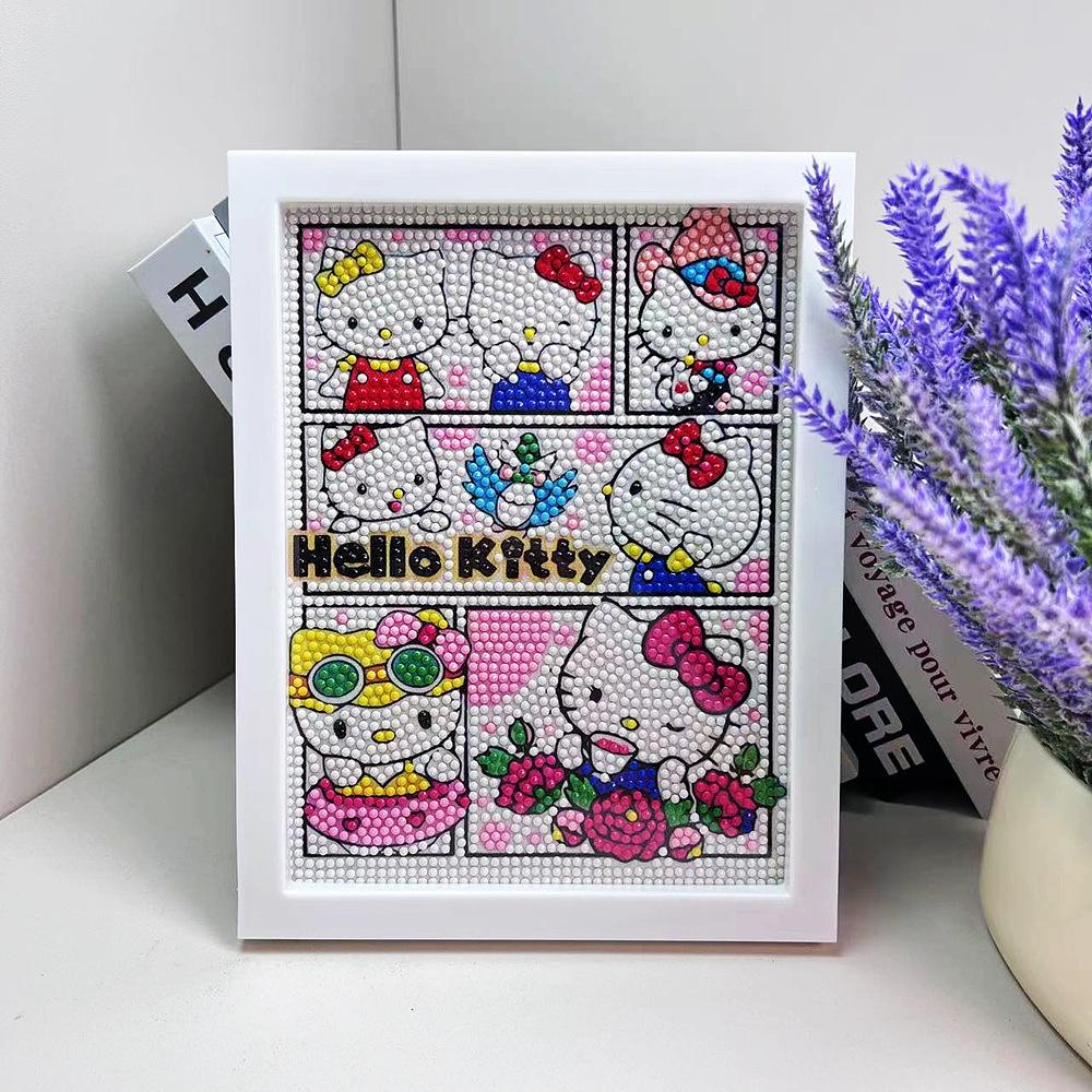 17 * 22Cm Cartoon Diamond Painting Children'S Puzzle Handmade Diy Year Of The Horse Living Room Sticker Decorative Painting