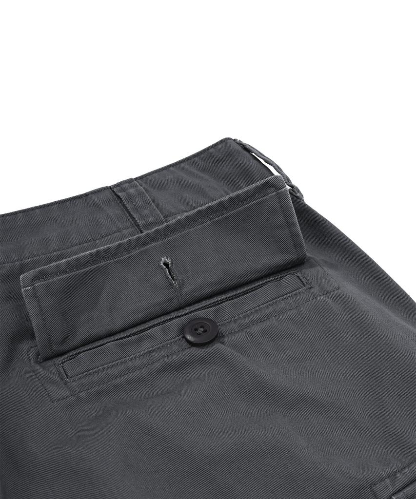 Abilegseu Basic Washed Chino Cargo Pants / 7832910002 Gray
