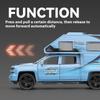 1/32 Chevrolet Off-road Camper Model Metal Die Cast Children's Toy Car Simulation Sound and Light Pull Back Boy Holiday Gift