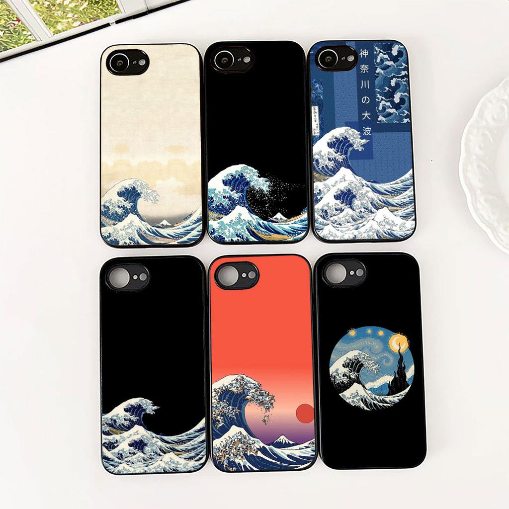 Casing for Apple iPhone 17 Pro XS Max Air 6 7 8 Plus 5 + SE 2022 SE2 16E Phone Cover Protective Case The Great Wave of Kanagawa