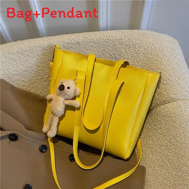 Tote Bag For Women Pu Leather Retro Large Handbag With Zipper For School And Casual Use