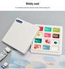 Shimingke 12-Grid Ceramic Palette with Lid - Easy To Clean for Oil and Watercolor Painting