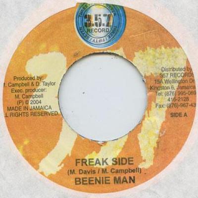 7inch Record BEENIE MAN - Freak Side 357 Records 2004 Jamaica Reggae, Ska & Dub