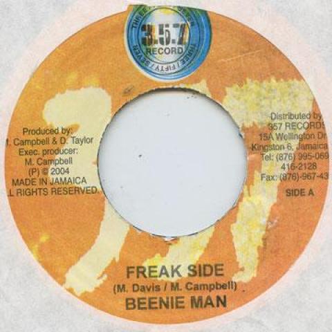 7inch Record BEENIE MAN - Freak Side 357 Records 2004 Jamaica Reggae, Ska & Dub