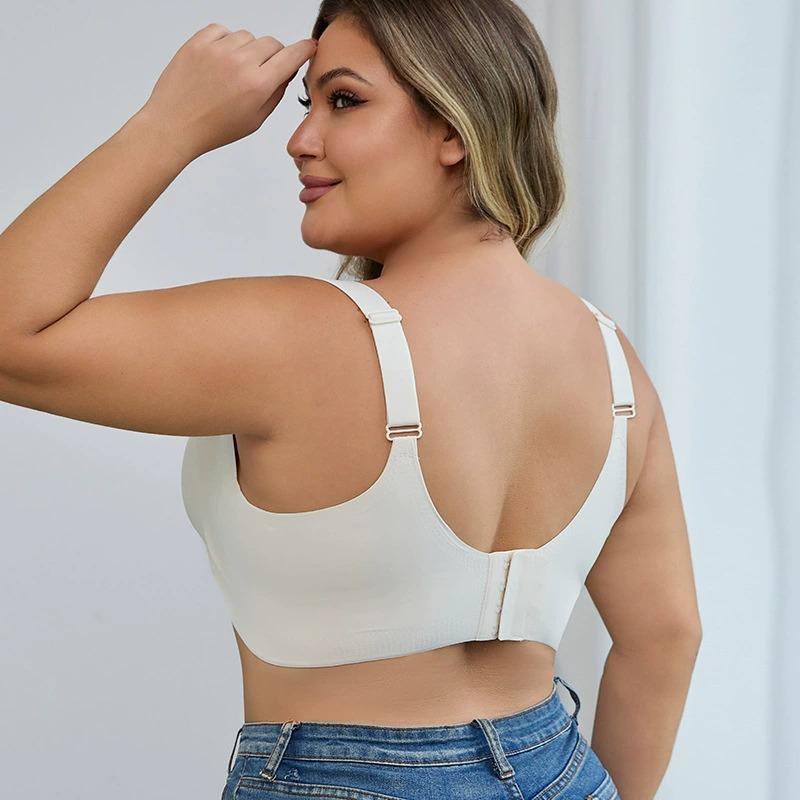 Large size underwear, seamless beauty back, no steel ring, gathering, anti-sagging, fattening, enlarged vest, bra.