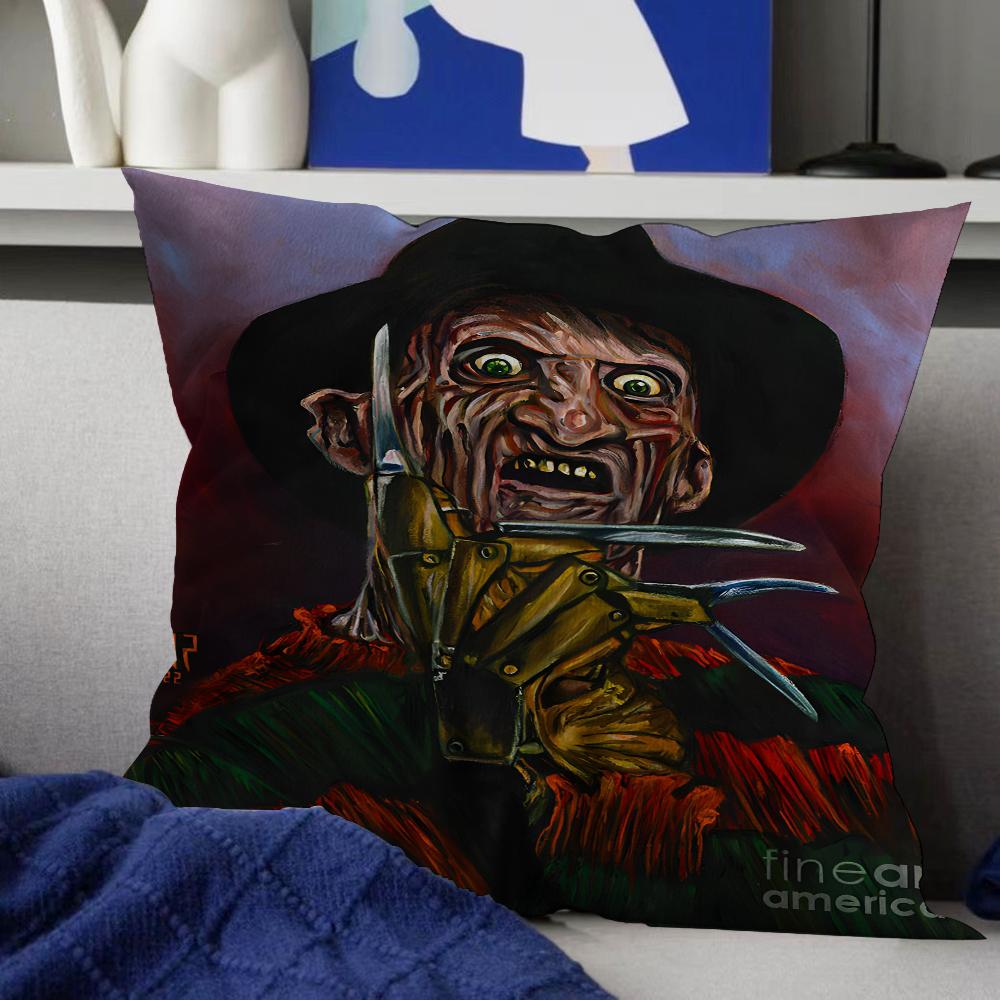 Nightmare Elm Street Freddy Kissen Anime Kissen Sofa Bett Kopfkissenbezug Kissenbezug 45x45 cm Mode
