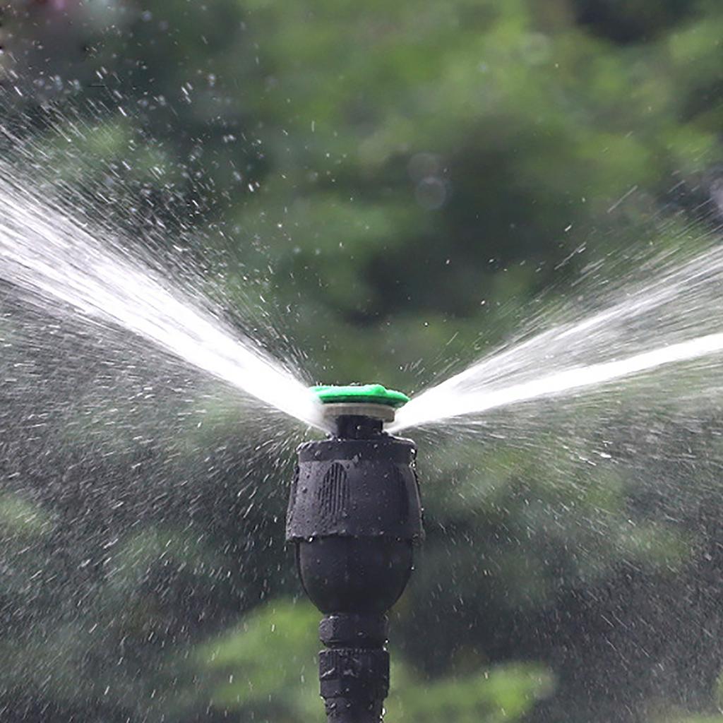 Rotierende Sprinklerdüse mit Basis Erweiterte Unterstützung Rotierende Düse Pflanzen Blumen Bewässerung Haus Gartengerät Bewässerungsset Werkzeug