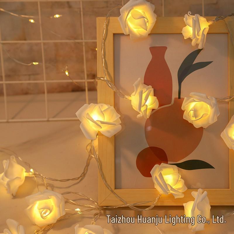 LED Heart Rose Flower String Lights: Romantic Valentine's Day Decoration