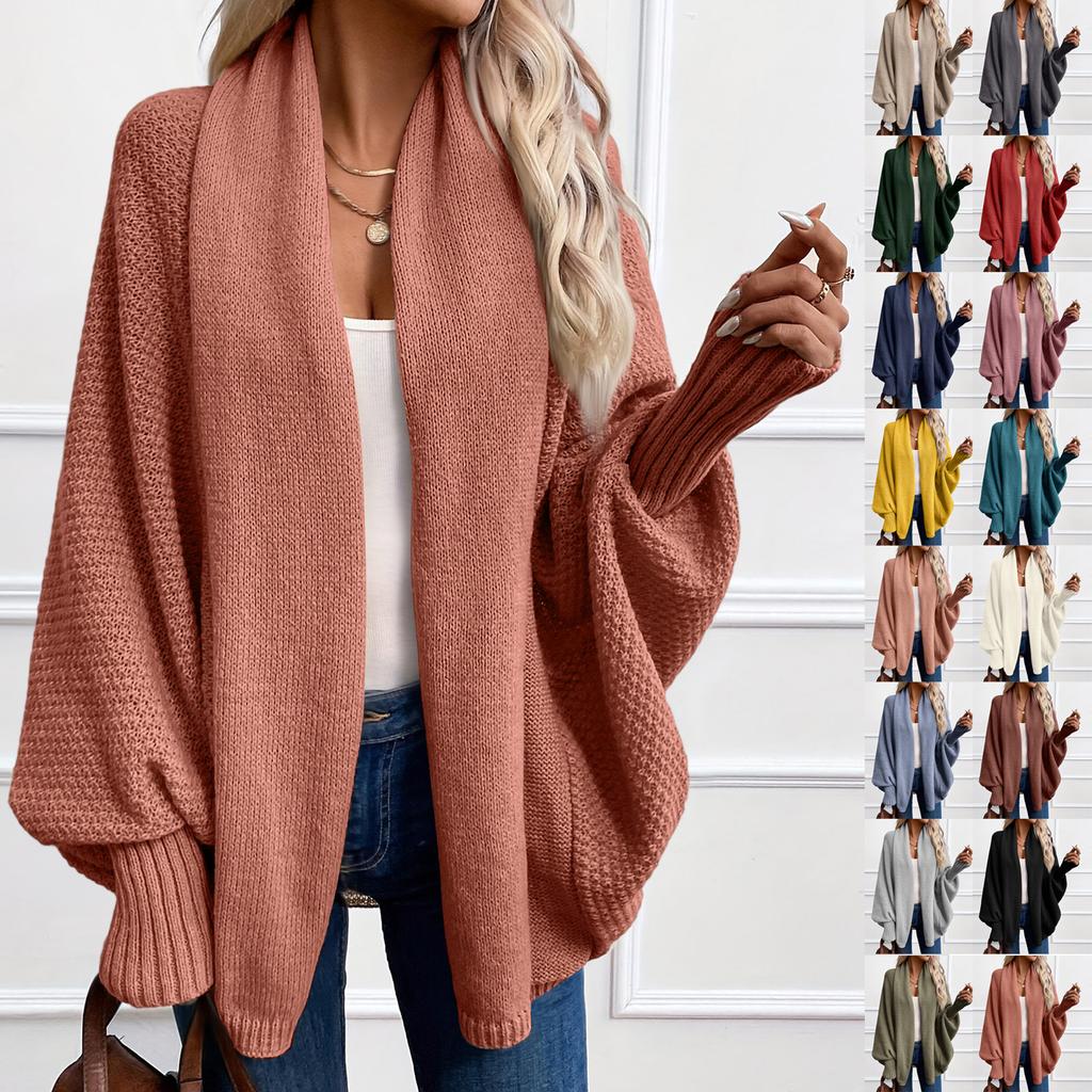 Womens Oversized Cardigan Sweaters Open Front Knit Casual Long  Sleeve Fall Sweater Coats